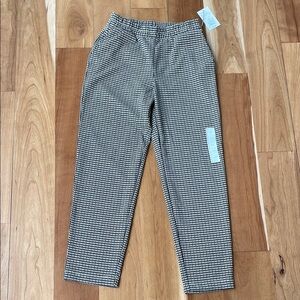 Women’s  Black and Brown Houndstooth  Checkered Pants Target XS